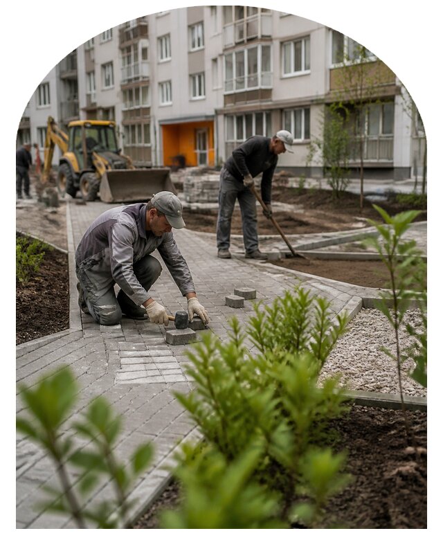 Благоустройство двора многоквартирного дома в Находке